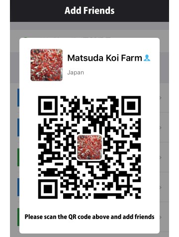 Add friends Matsuda Koi Farm on Wechat